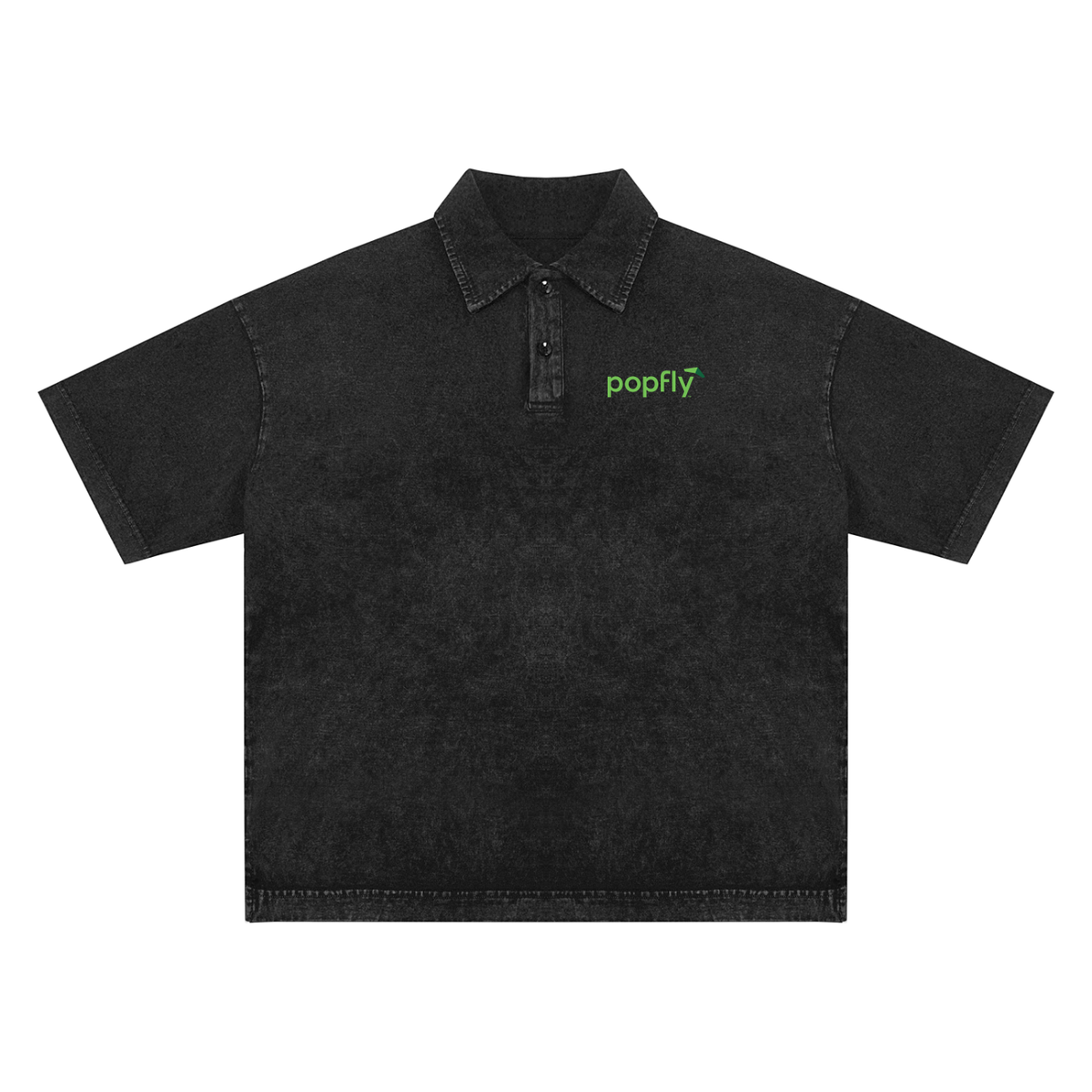 Heavyweight Snow-Washed Polo T-Shirt